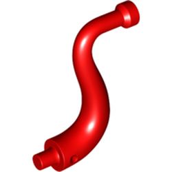 LEGO part 80497 Animal Body Part / Plant, Tail  / Trunk / Tentacle / Tongue / Vine / Tree Branch (Long Tip) in Bright Red/ Red