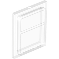 LEGO part 35157 Glass for Train Door Lip On All Sides in Transparent/ Trans-Clear
