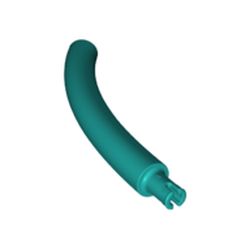LEGO part 40378 Animal Body Part / Plant, Tail / Neck / Branch / Trunk, Middle Section with Pin in Bright Bluish Green/ Dark Turquoise