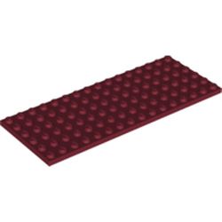 LEGO part PLATE 6X16 in Dark Red (6411595|3027)