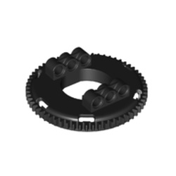 LEGO part 88738 Technic Turntable Large Type 4 Top (60 Teeth) in Black