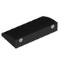 Slope Brick Curved 2 x 4 x 2/3 No Studs, with Bottom Tubes with 2 White Dots print