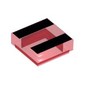 Tile 1 x 1 with Black Stripe print