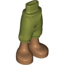 Minidoll Hips and Cropped Trousers with Nougat Legs, Medium Nougat Boots print [Thin Hinge]