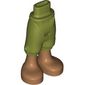 Minidoll Hips and Cropped Trousers with Nougat Legs, Medium Nougat Boots print [Thin Hinge]