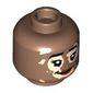 Minifig Head, Peach Lips, Thin Smile/Open Mouth Smile, Light Nougat Vitiligo Patches print