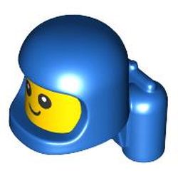LEGO part MINI FIGURE, BABY HEAD, NO. 10 in Bright Blue/ Blue