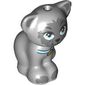 Animal, Cat, Sitting with Dark Bluish Grey Face, Bright Light Blue Eyes, Collar print (Gertrude)