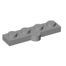 LEGO part 1927 HINGE PLATE 1X2, NO. 2 in Medium Stone Grey/ Light Bluish Gray