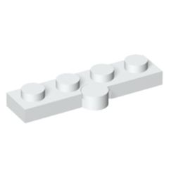 LEGO part 106401 HINGE PLATE 1X2, NO. 2 in White