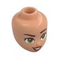 Minidoll Head Brown Eyebrows, Olive Green Eyes, Dark Orange Lips print