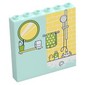 Panel 1 x 6 x 5 with Headphones, Music Notes, Family Portrait print