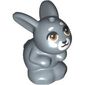 Animal, Rabbit / Bunny Sitting with Medium Nougat Eyes, White Nose Print (Melody)