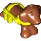 Animal, Dog, Dachshund with Vibrant Yellow Harness Pattern, Black Eyes print (Pickle)