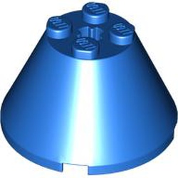 LEGO part ROCKET STEP 4X4X2 in Bright Blue/ Blue