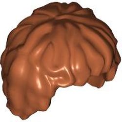 LEGO part MINI FIGURE WIG NO. 34 in Dark Orange (6417953|10048)
