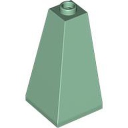 LEGO part 3685 Slope 75° 2 x 2 x 3 Double Convex in Sand Green