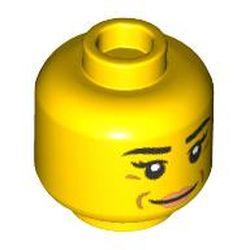 LEGO part 3626cpr3920 MINI HEAD, NO. 3920 in Bright Yellow/ Yellow