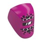 Headwear Accessory Welding Mask with Visor, White Reflection, Black and Dark Pink Cracks print