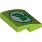 Slope Curved 2 x 2 x 2/3 with Leaf Symbol Print