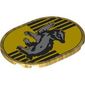 Tile 6 x 8 with Rounded Corners with Hufflepuff Crest print