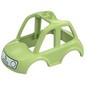 Duplo Car Body High Cab 2 Top Studs with Aqua Front with White Headlights and License Plate Print