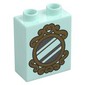 Duplo Brick 1 x 2 x 2 with Mirror print