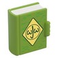 Duplo Book, Bright Light Yellow Diamond, Dark Green 'JWJ' print