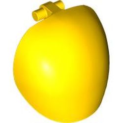 LEGO part 01686 Large Figure Shoulder Cover, Armor, Round, Smooth with Bar in Bright Yellow/ Yellow