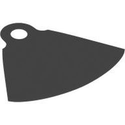 LEGO part 101658 Neckwear, Cape with One Top Hole, Cutout at Top in Dark Stone Grey / Dark Bluish Gray