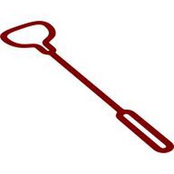 LEGO part 101662 Leash / Rope, with Loops at Both Ends in Bright Red/ Red