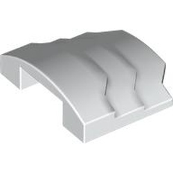 LEGO part 66955 Slope Curved 1 x 4 with 3 Layers in White