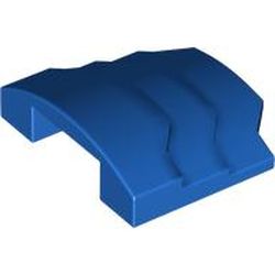 LEGO part 66955 Slope Curved 1 x 4 with 3 Layers in Bright Blue/ Blue