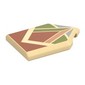 Tile Special 2 x 3 Pentagonal with Dark Orange/Olive Green/Nougat/Sand Blue Floor Tile Pattern print