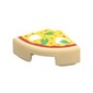 Tile Round 1 x 1 Quarter with Pizza print