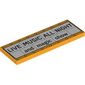 Tile 2 x 6 with Sign, 'LIVE MUSIC ALL NIGHT', 'and magic show' print