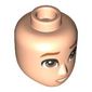 Minidoll head Male with Brown Eyebrows, Brown Eyes, Open Mouth Smile print