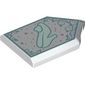 Tile Special 2 x 3 Pentagonal with Glass Shoe, Dark Turquoise Decorations print