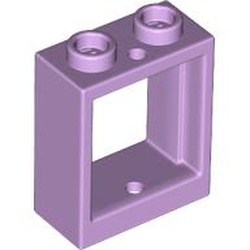 LEGO part 60592 Window 1 x 2 x 2 Flat Front in Lavender