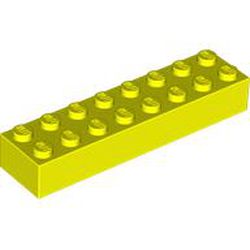 LEGO part 3007 Brick 2 x 8 in Vibrant Yellow