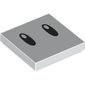 Tile 2 x 2 with Two Black Eyes Print