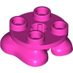 LEGO part 66858 Feet, 2 x 2 x 2/3 with 4 Studs on Top in Bright Purple/ Dark Pink