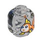 Minifig Head (No Face) Cleo, Fishbowl Goldfish and Castle print