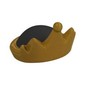 Hat, Crown with Black Top print