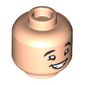 Minifig Head Russell, Back Eyebrows, Chin Dimple, Teeth Smile/Open Mouth Smile print