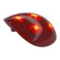 Large Figure Shoulder Cover, Armor, Round, Smooth with Turtle Shell, Red/Yellow Flowers print