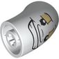 Brick Round 2 x 2 D. Tube with 45° Elbow and Axle Holes with Lumiere Face print