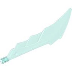 LEGO part 2144 Big Sword with Axle Connector in Transparent Light Blue/ Trans-Light Blue