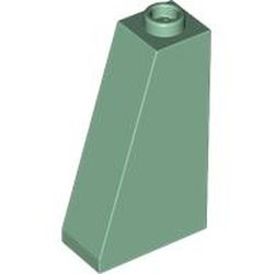 LEGO part 4460a Slope 75° 2 x 1 x 3 with Open Stud in Sand Green