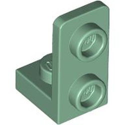 LEGO part 73825 Bracket 1 x 1 - 1 x 2 Inverted in Sand Green